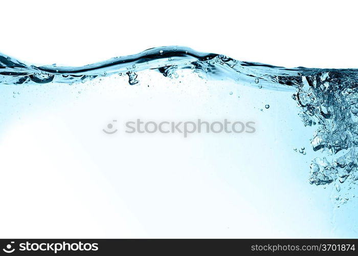 Fresh water with bubbles, abstract background