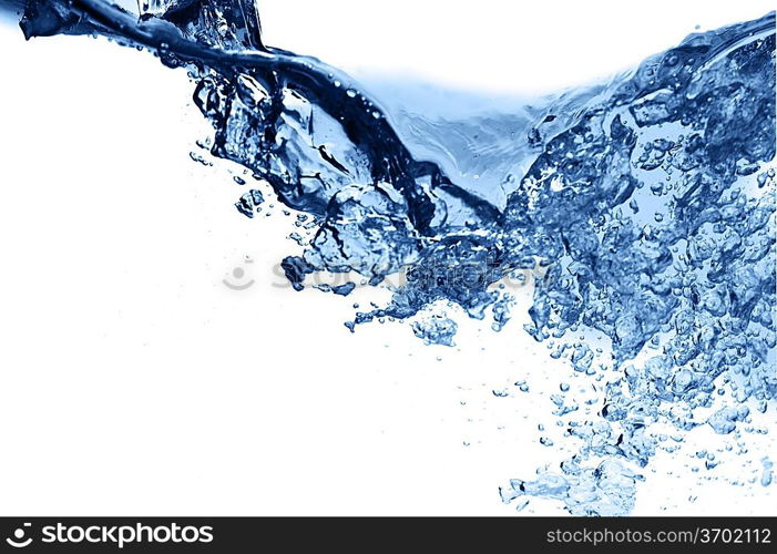 Fresh water with bubbles, abstract background