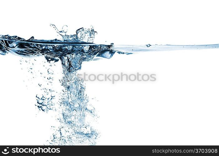 Fresh water with bubbles, abstract background