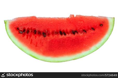 Fresh watermelon slices isolated on a white background
