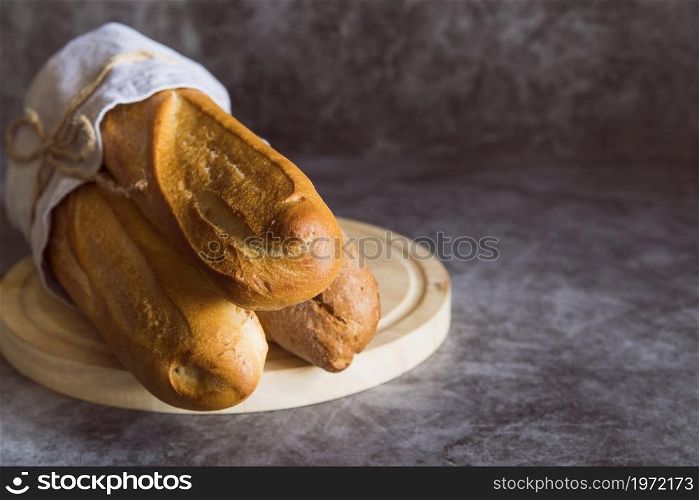 freshly made baguette table. High resolution photo. freshly made baguette table. High quality photo