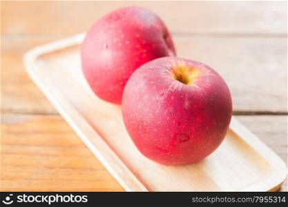 Freshly picked red gala apples, stock photo