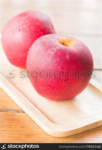 Freshly picked red gala apples, stock photo
