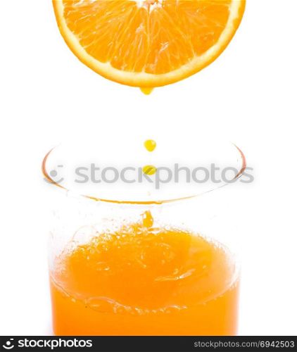 Freshly Squeezed Orange Meaning Tropical Fruit And Citrus