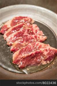 Freshness Japanese Harami wagyu meat BBQ yakiniku