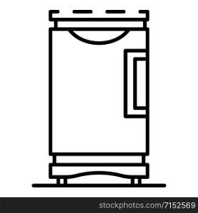 Fridge freezer icon. Outline fridge freezer vector icon for web design isolated on white background. Fridge freezer icon, outline style