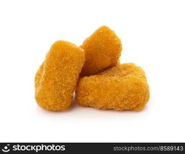 Fried Cheese isolated on white background