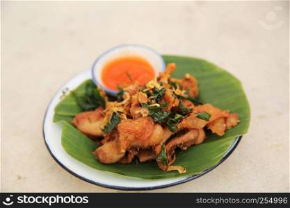 Fried chicken in north thai style