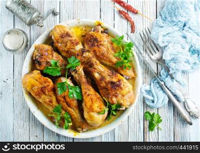 fried chicken legs, chicken legs with salt and spice, baked chicken legs