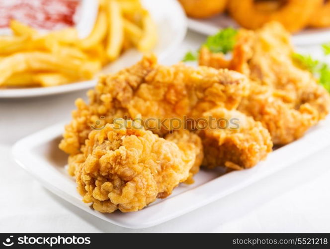 fried chicken on a plate