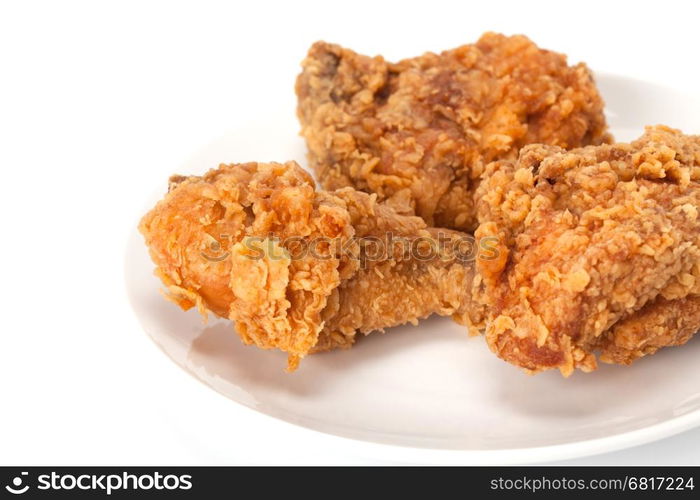 Fried chicken on dish