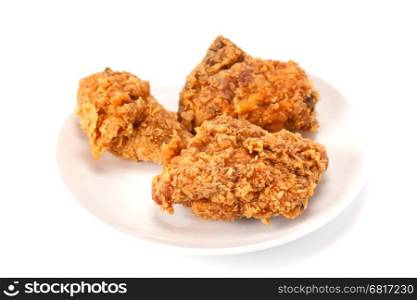 Fried chicken on dish