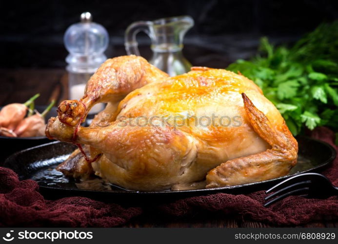 fried chicken with spice on the table