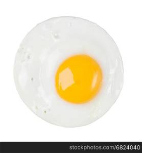 Fried egg. Fried egg isolated on white background.