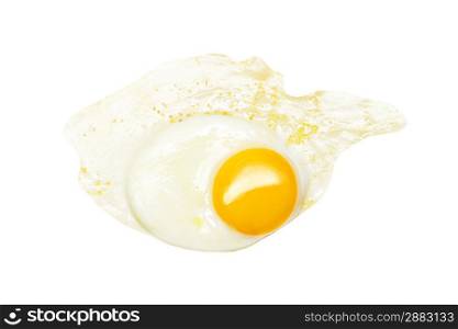 Fried egg isolated on white