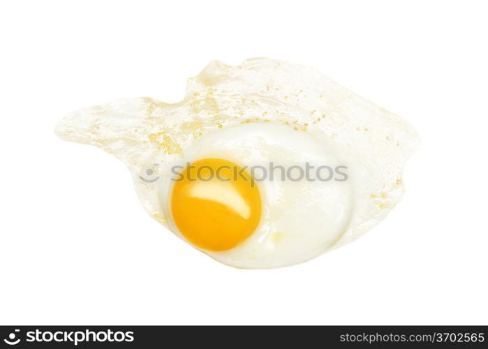 Fried egg isolated on white