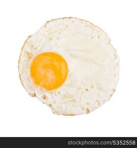 Fried Eggs isolated on white background cutout