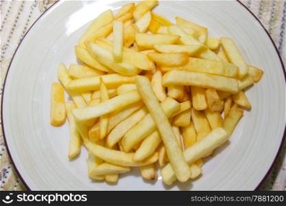 fried french fries on a plate