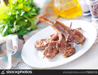 fried meat with spice on a table