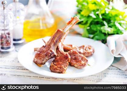 fried meat with spice on a table
