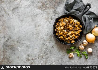 Fried mushrooms
