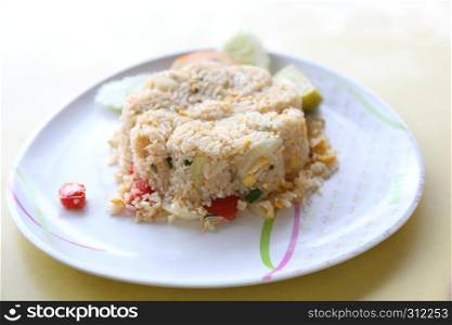 fried rice with crab