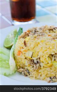 Fried rice with crab ,Thai cuisine