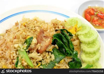 fried rice with pork, Thai cuisine