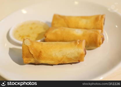 Fried Spring Roll also known as Egg Roll