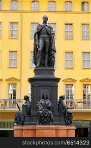 Friedrich August II Sachsen statue Dresden Germany. Friedrich August II Sachsen monument in Dresden of Germany