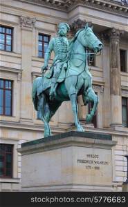 Friedrich Wilhelm riding horse statue in the Braunschweig, Germany&#xA;