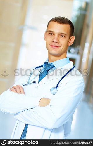 friendly male doctor