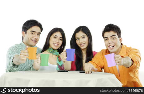 Friends enjoying a cup of tea