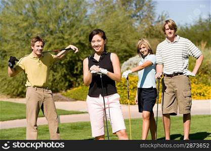 Friends Golfing Together