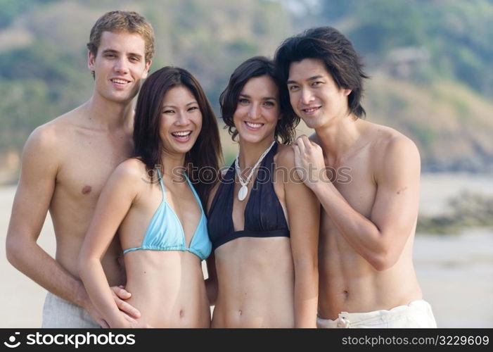 Friends On Beach