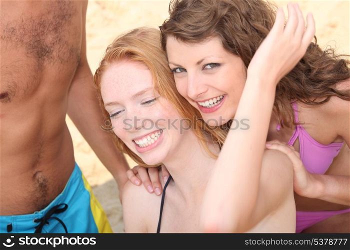 Friends on the beach