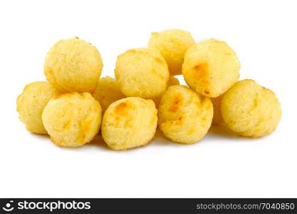 Fries ball isolated on white