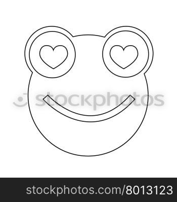 Frog emotion Icon Illustration sign design