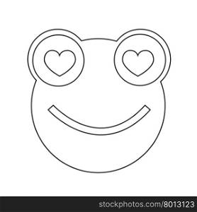 Frog emotion Icon Illustration sign design