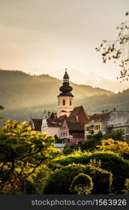 Frohnleiten a town in the district of Graz-Umgebung in the Austrian state of Styria. Frohnleiten Austria Golden Hour