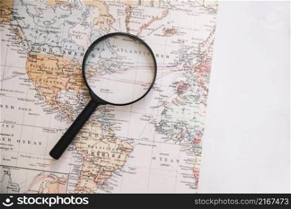 from magnifying glass map