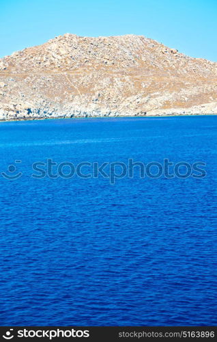 from the boat greece islands in mediterranean sea and sky