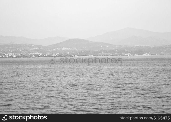 from the boat greece islands in mediterranean sea and sky