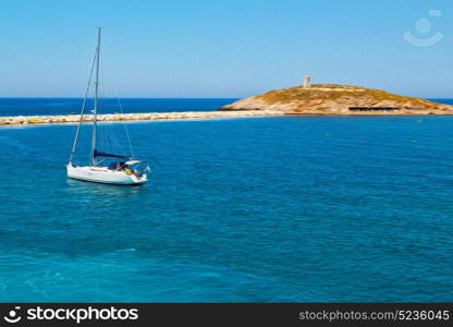 from the boat greece islands in mediterranean sea and sky