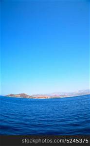 from the boat greece islands in mediterranean sea and sky