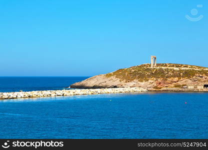 from the boat greece islands in mediterranean sea and sky