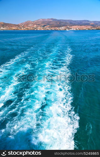 from the boat greece islands in mediterranean sea and sky