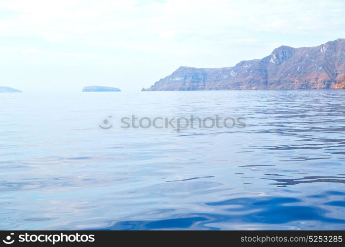 from the boat greece islands in mediterranean sea and sky