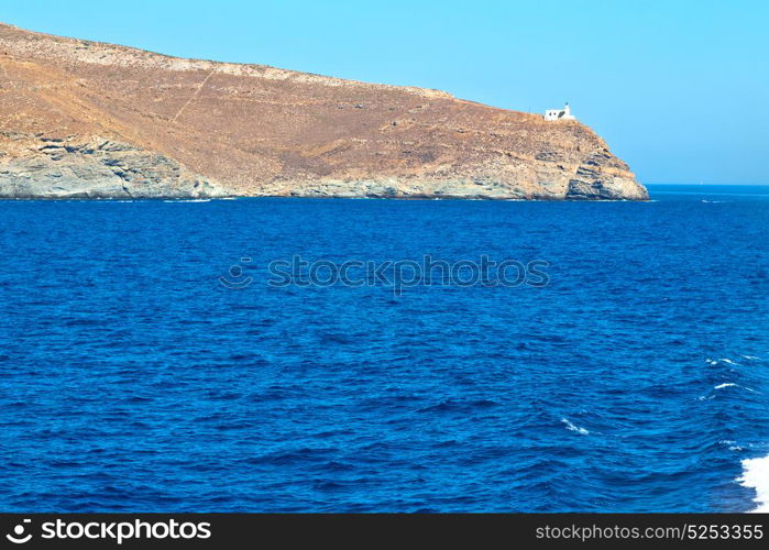 from the boat greece islands in mediterranean sea and sky