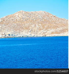 from the boat greece islands in mediterranean sea and sky